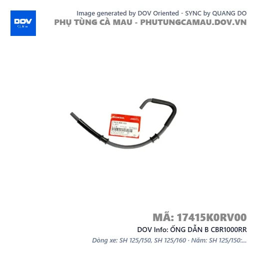 ỐNG DẪN B CBR1000RR — 17415K0RV00