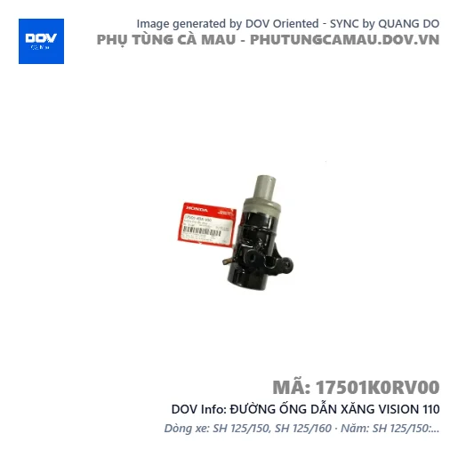 ĐƯỜNG ỐNG DẪN XĂNG VISION 110 — 17501K0RV00