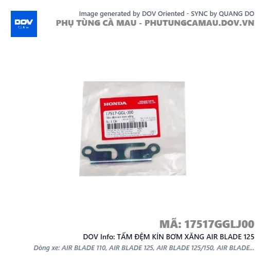 TẤM ĐỆM KÍN BƠM XĂNG AIR BLADE 125 — 17517GGLJ00
