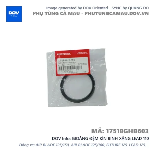 GIOĂNG ĐỆM KÍN BÌNH XĂNG LEAD 110 — 17518GHB603