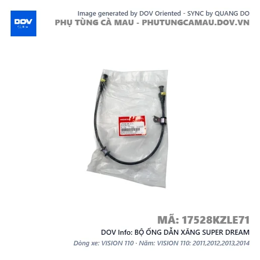 BỘ ỐNG DẪN XĂNG SUPER DREAM — 17528KZLE71