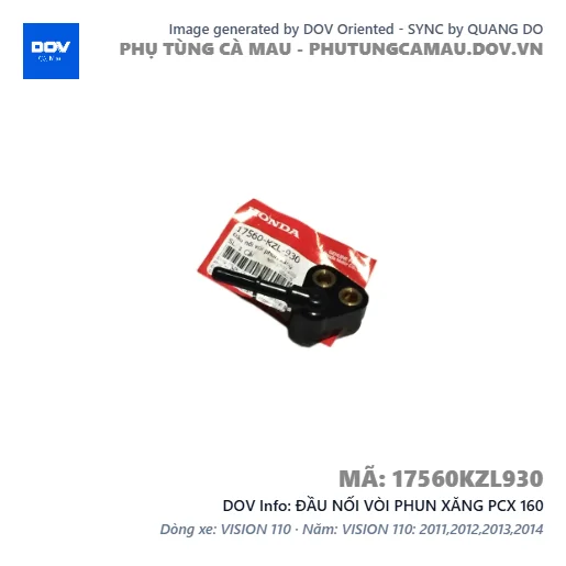 ĐẦU NỐI VÒI PHUN XĂNG PCX 160 — 17560KZL930