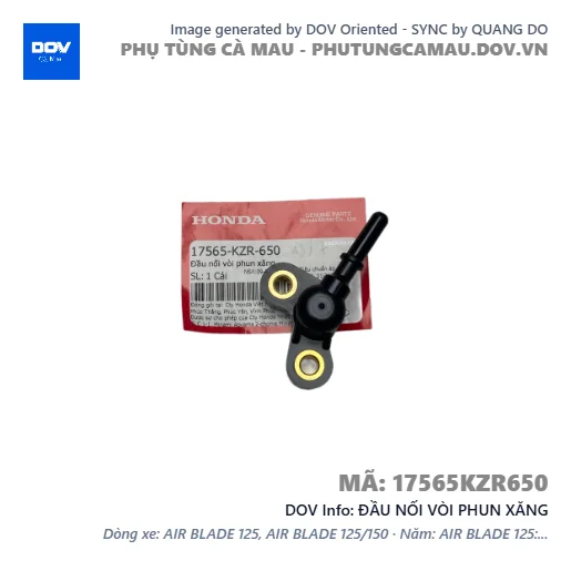 ĐẦU NỐI VÒI PHUN XĂNG — 17565KZR650