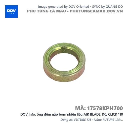 ống đệm nắp bơm nhiên liệu AIR BLADE 110, CLICK 110 — 17578KPH700