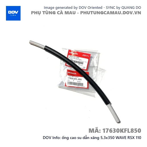 ống cao su dẫn xăng 5,3x350 WAVE RSX 110 — 17630KFL850