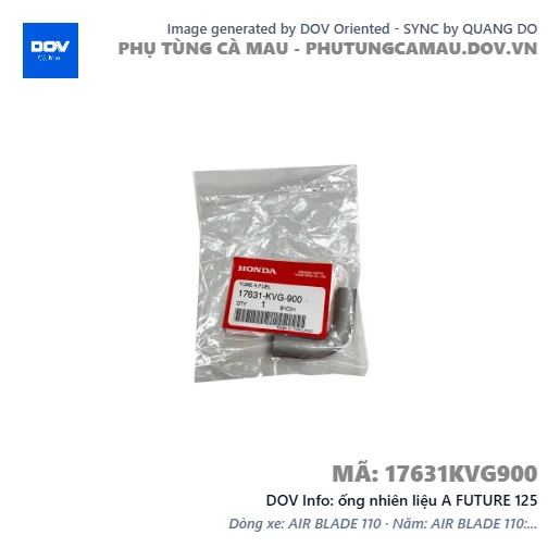 ống nhiên liệu A FUTURE 125 — 17631KVG900