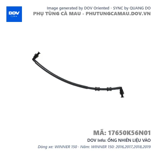 ỐNG NHIÊN LIỆU VÀO — 17650K56N01