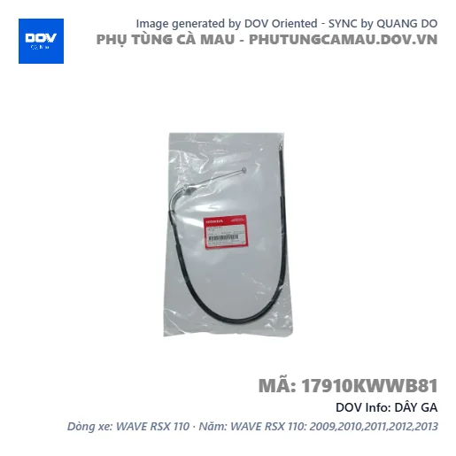 DÂY GA  — 17910KWWB81