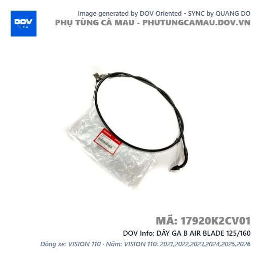 DÂY GA B AIR BLADE 125/160 — 17920K2CV01