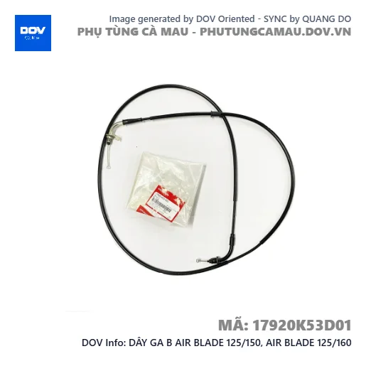 DÂY GA B AIR BLADE 125/150, AIR BLADE 125/160 — 17920K53D01