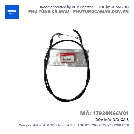 DÂY GA B  — 17920K66V01