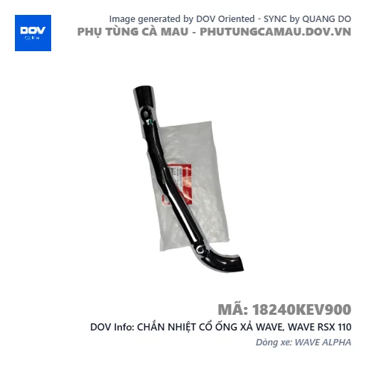 CHẮN NHIỆT CỔ ỐNG XẢ WAVE, WAVE RSX 110 — 18240KEV900