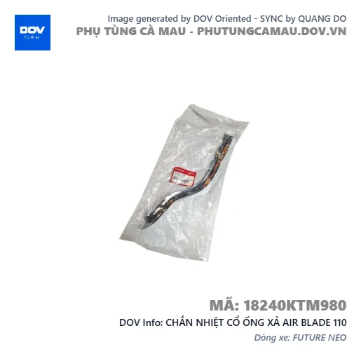 CHẮN NHIỆT CỔ ỐNG XẢ AIR BLADE 110 — 18240KTM980