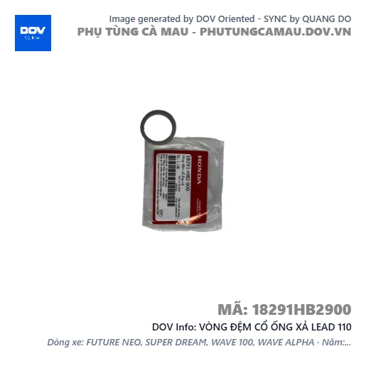 VÒNG ĐỆM CỔ ỐNG XẢ LEAD 110 — 18291HB2900