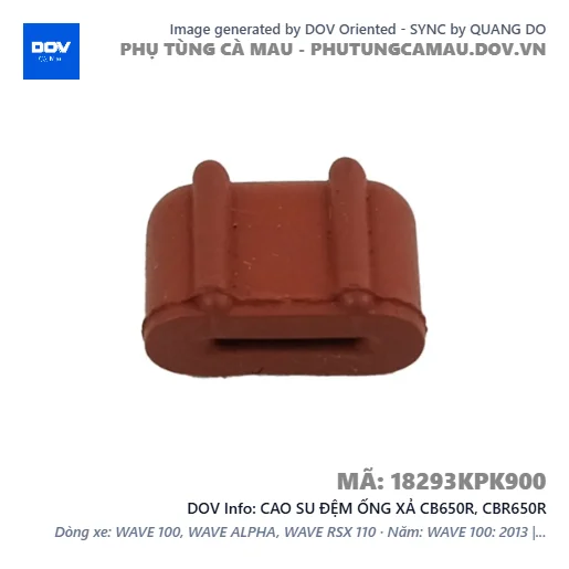 CAO SU ĐỆM ỐNG XẢ CB650R, CBR650R — 18293KPK900