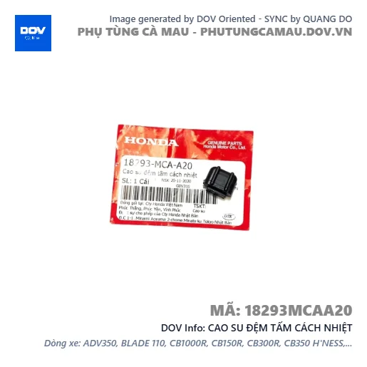 CAO SU ĐỆM TẤM CÁCH NHIỆT — 18293MCAA20