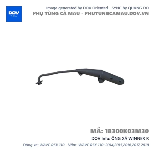 ỐNG XẢ WINNER R — 18300K03M30