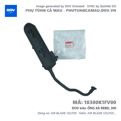 ỐNG XẢ REBEL 300 — 18300K1FV00