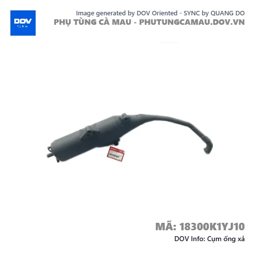 Cụm ống xả  — 18300K1YJ10