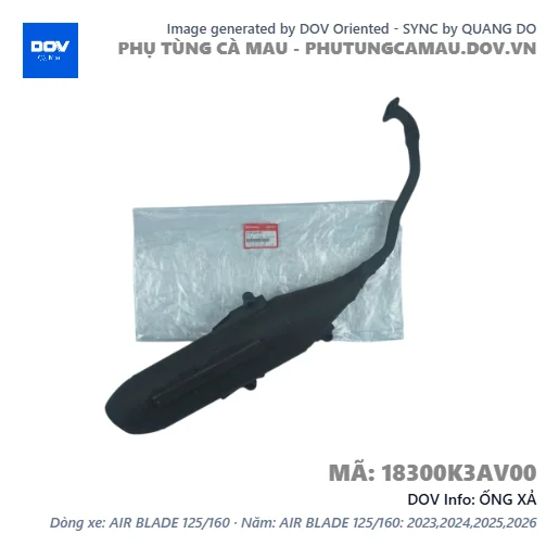 ỐNG XẢ — 18300K3AV00
