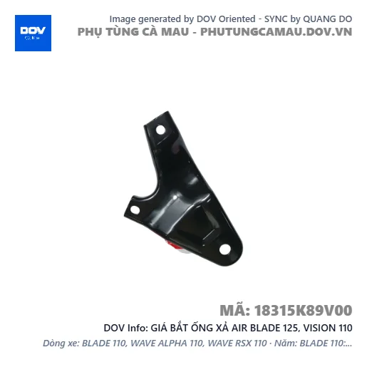 GIÁ BẮT ỐNG XẢ AIR BLADE 125, VISION 110 — 18315K89V00