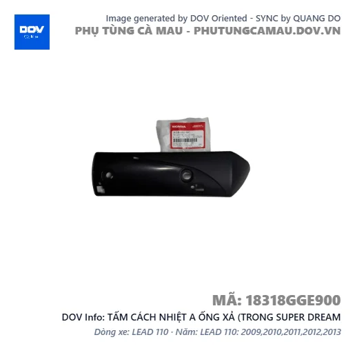 TẤM CÁCH NHIỆT A ỐNG XẢ (TRONG SUPER DREAM — 18318GGE900