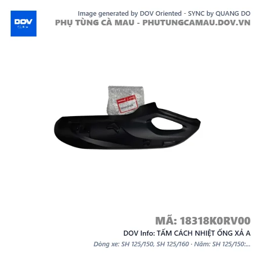 TẤM CÁCH NHIỆT ỐNG XẢ A  — 18318K0RV00