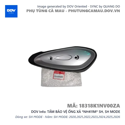 TẤM BẢO VỆ ỐNG XẢ *NH411M* SH, SH MODE — 18318K1NV00ZA