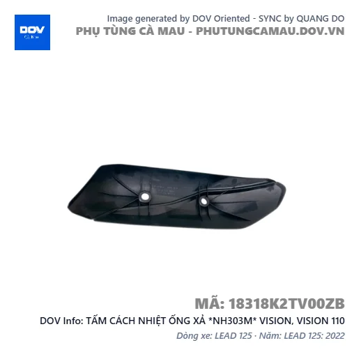 TẤM CÁCH NHIỆT ỐNG XẢ *NH303M* VISION, VISION 110 — 18318K2TV00ZB