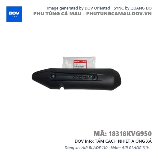 TẤM CÁCH NHIỆT A ỐNG XẢ — 18318KVG950