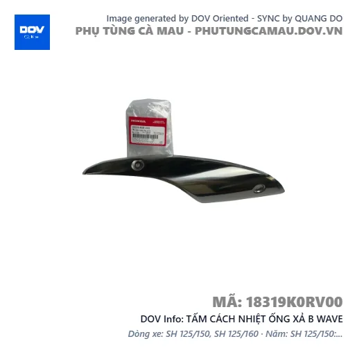 TẤM CÁCH NHIỆT ỐNG XẢ B WAVE — 18319K0RV00