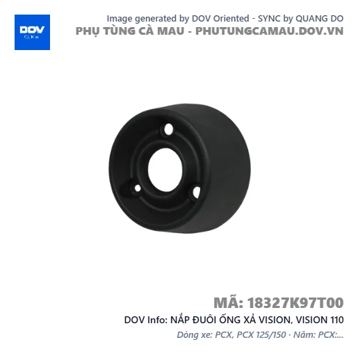 NẮP ĐUÔI ỐNG XẢ VISION, VISION 110 — 18327K97T00