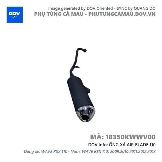 ỐNG XẢ AIR BLADE 110 — 18350KWWV00