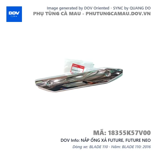 NẮP ỐNG XẢ FUTURE, FUTURE NEO — 18355K57V00