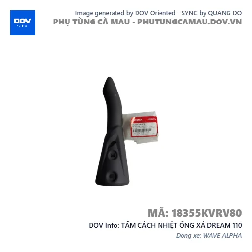 TẤM CÁCH NHIỆT ỐNG XẢ DREAM 110 — 18355KVRV80