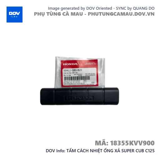 TẤM CÁCH NHIỆT ỐNG XẢ SUPER CUB C125 — 18355KVV900