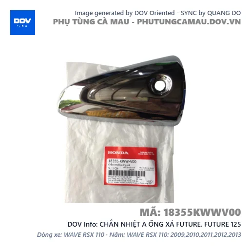 CHẮN NHIỆT A ỐNG XẢ FUTURE, FUTURE 125 — 18355KWWV00