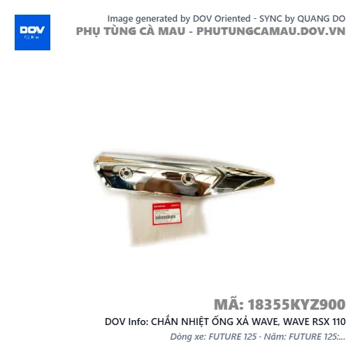 CHẮN NHIỆT ỐNG XẢ WAVE, WAVE RSX 110 — 18355KYZ900