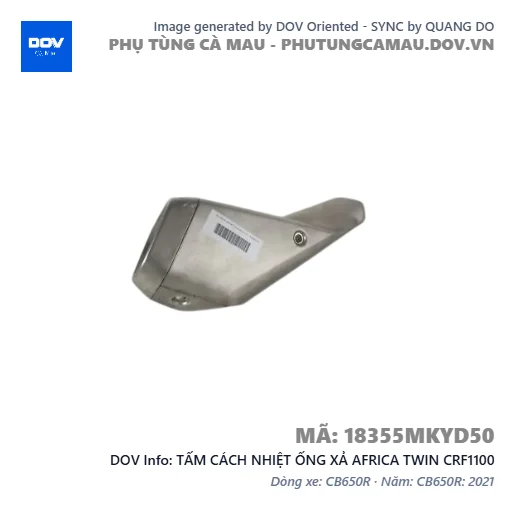 TẤM CÁCH NHIỆT ỐNG XẢ AFRICA TWIN CRF1100 — 18355MKYD50