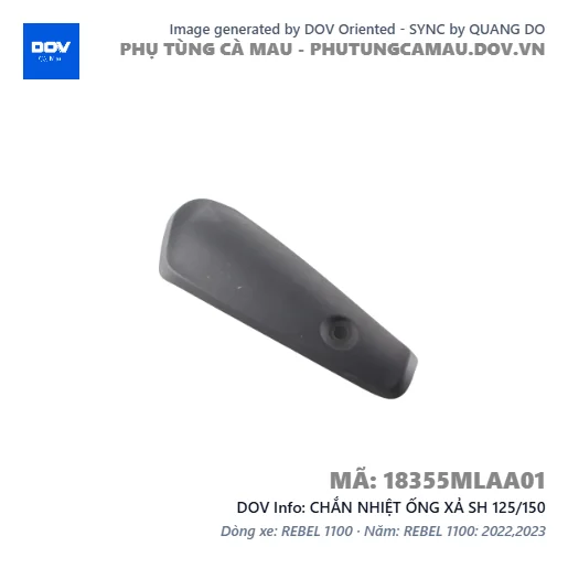 CHẮN NHIỆT ỐNG XẢ SH 125/150 — 18355MLAA01