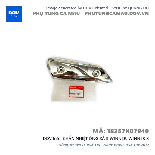 CHẮN NHIỆT ỐNG XẢ B WINNER, WINNER X — 18357K07940