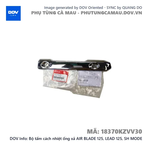 Bộ tấm cách nhiệt ống xả AIR BLADE 125, LEAD 125, SH MODE — 18370KZVV30