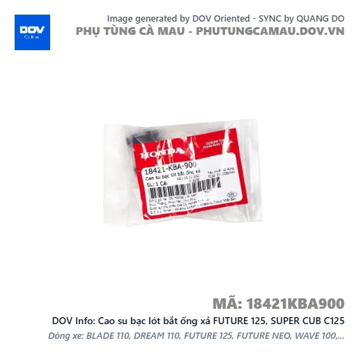 Cao su bạc lót bắt ống xả FUTURE 125, SUPER CUB C125 — 18421KBA900