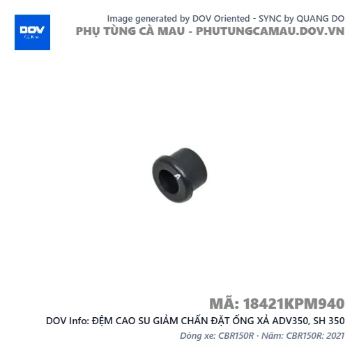 ĐỆM CAO SU GIẢM CHẤN ĐẶT ỐNG XẢ ADV350, SH 350 — 18421KPM940