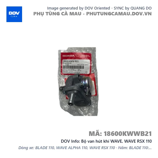 Bộ van hút khí WAVE, WAVE RSX 110 — 18600KWWB21