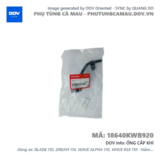 ỐNG CẤP KHÍ — 18640KWB920