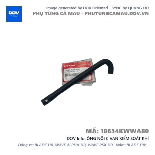 ỐNG NỐI C VAN KIỂM SOÁT KHÍ — 18654KWWA80