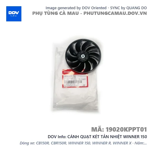 CÁNH QUẠT KÉT TẢN NHIỆT WINNER 150 — 19020KPPT01