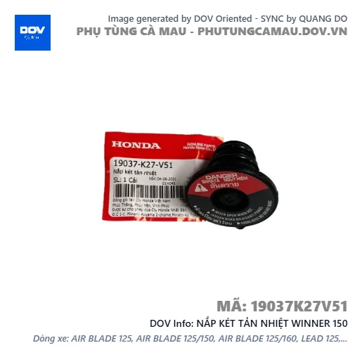 NẮP KÉT TẢN NHIỆT WINNER 150 — 19037K27V51