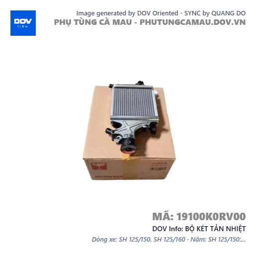BỘ KÉT TẢN NHIỆT  — 19100K0RV00
